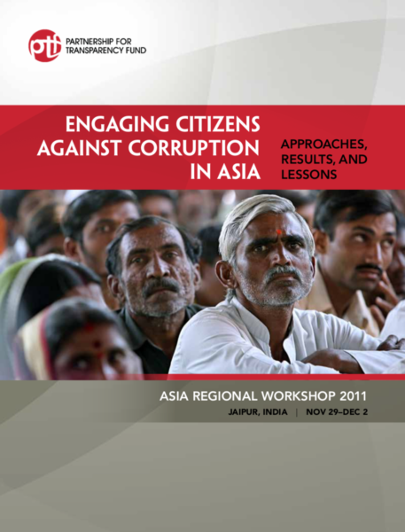 This report provides expert advice, case studies and presentations that will help CSOs around the world reach greater impact through their work.  It identified ‘constructive engagement with authorities’, ‘innovative use of media’ and ‘political economy analysis’ as some of the most salient challenges to resolve as CSOs take anti-corruption work to the next level.