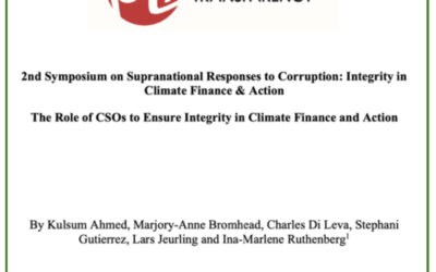The Role of CSOs to Ensure Integrity in Climate Finance and Action